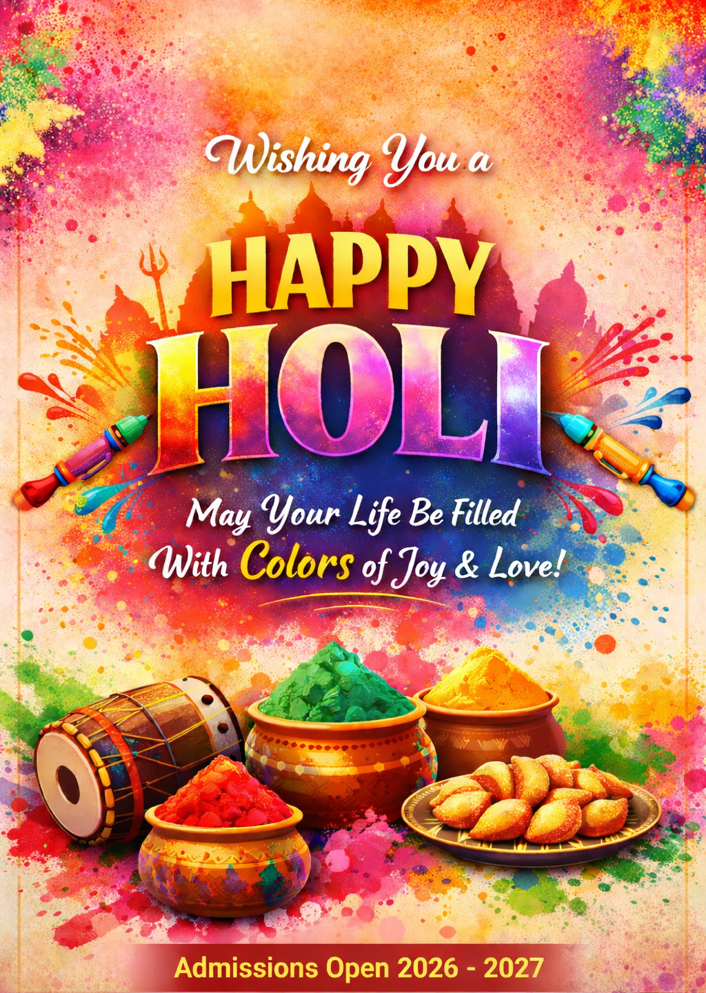 🌈 Happy Holi from Mahadev College